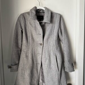 Banana Republic Light Gray Trench Coat